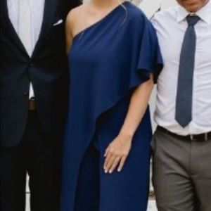 Navy Adriana Papell jumpsuit